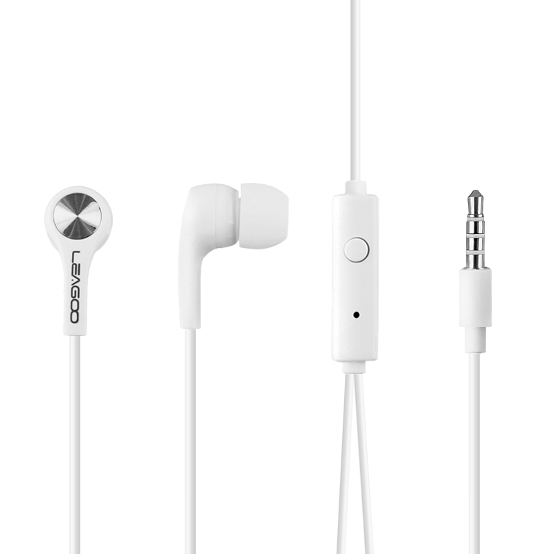 HANDS FREE STEREO LEAGOO ELITE 4 WHITE BULK OR