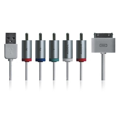 IPHONE USB-A 2.0 TO 30-PIN 3G/3GS/4G/4S/iPad 2 AUDIO-VIDEO TV OUT(HD)+USB-A CABLE VL