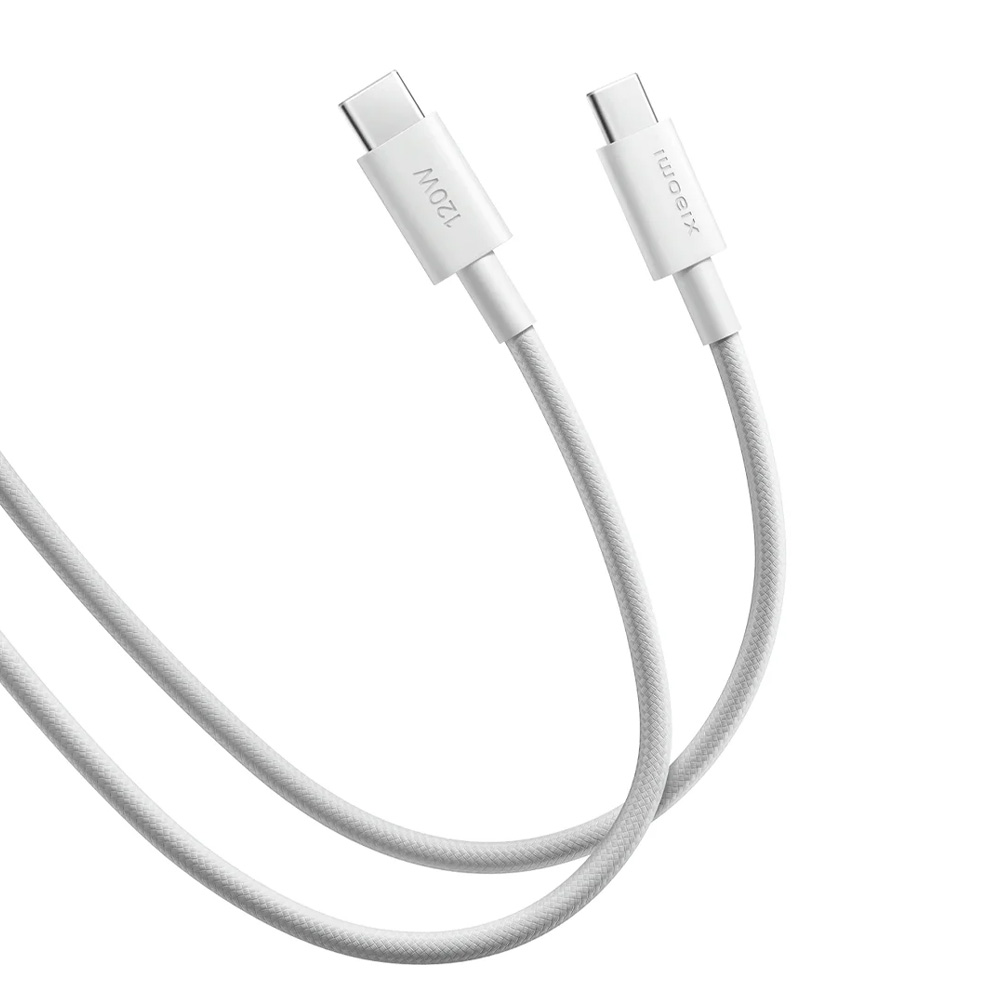 XIAOMI BHR087KGL USB-C TO TYPE C USB 2.0 ΦΟΡΤΙΣΗΣ-DATA 120W 6A 1.0m WHITE PACKING OR