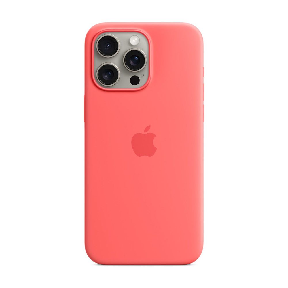 ΘΗΚΗ IPHONE 15 PRO MAX MT1V3ZM/A SILICONE MAGSAFE COVER GUAVA PACKING OR