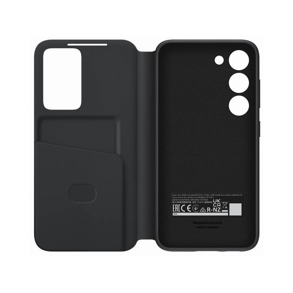 ΘΗΚΗ SAMSUNG S23 5G S911 S-VIEW WALLET COVER EF-ZS911CBEGWW BLACK PACKING OR