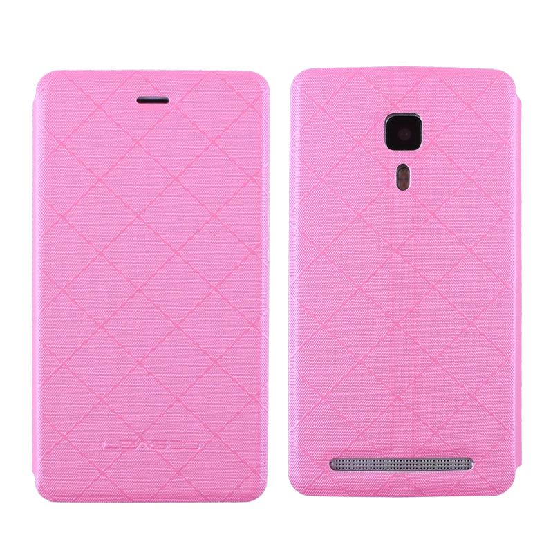 ΘΗΚΗ LEAGOO Z1 LEATHER BOOK CASE PINK OR