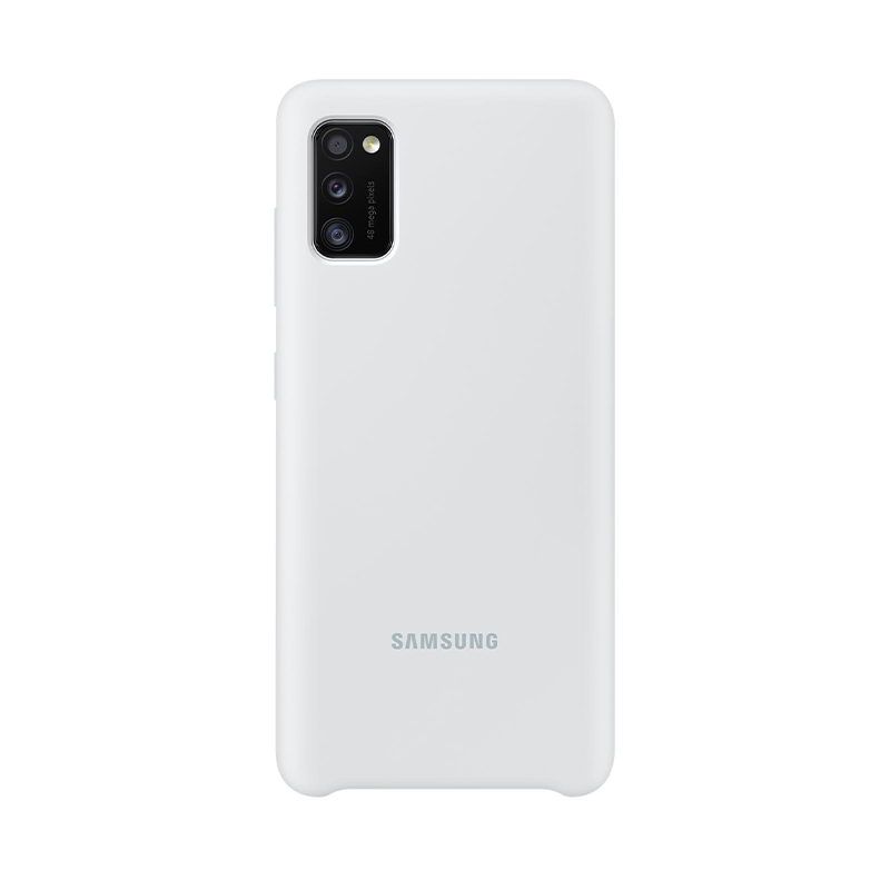 ΘΗΚΗ SAMSUNG A41 A415 SILICONE COVER EF-PA415TWEGEU WHITE PACKING OR