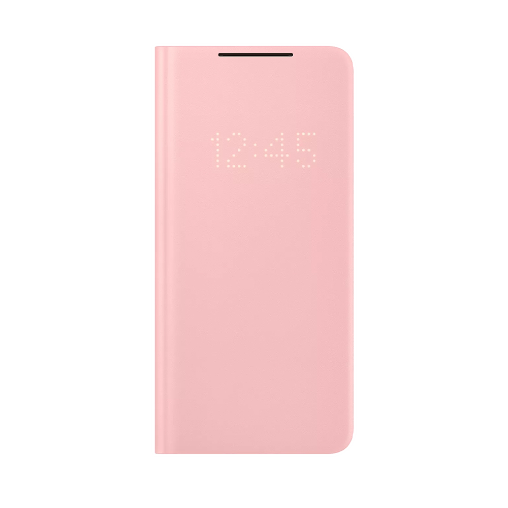 ΘΗΚΗ SAMSUNG S21 PLUS 5G G996 LED VIEW COVER EF-NG996PPEGEE PINK PACKING OR