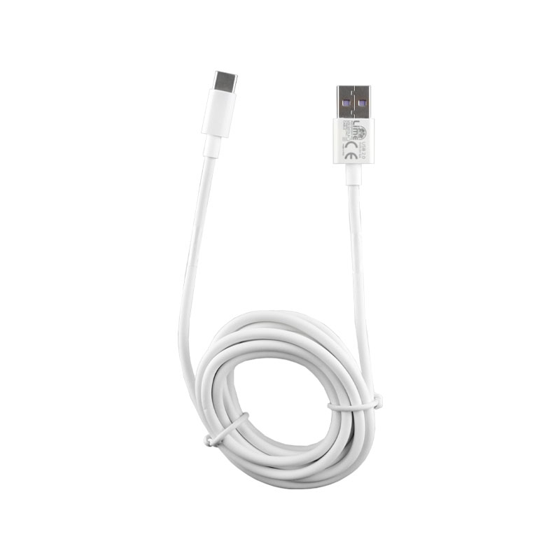 LIME TYPE C USB 6.0A ΦΟΡΤΙΣΗΣ-DATA 2m L02 WHITE