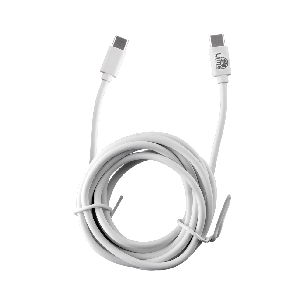 LIME USB-C TYPE C TO USB-C TYPE C 4.0A ΦΟΡΤΙΣΗΣ-DATA 2m LCC02 68W WHITE