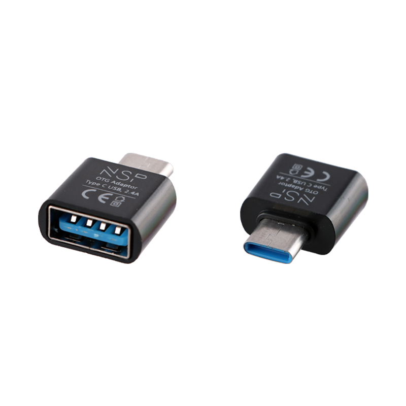 NSP ΜΕΤΑΤΡΟΠΕΑΣ USB-A 3.0 OTG 2.4A FEMALE ΣΕ USB-C MALE BLACK