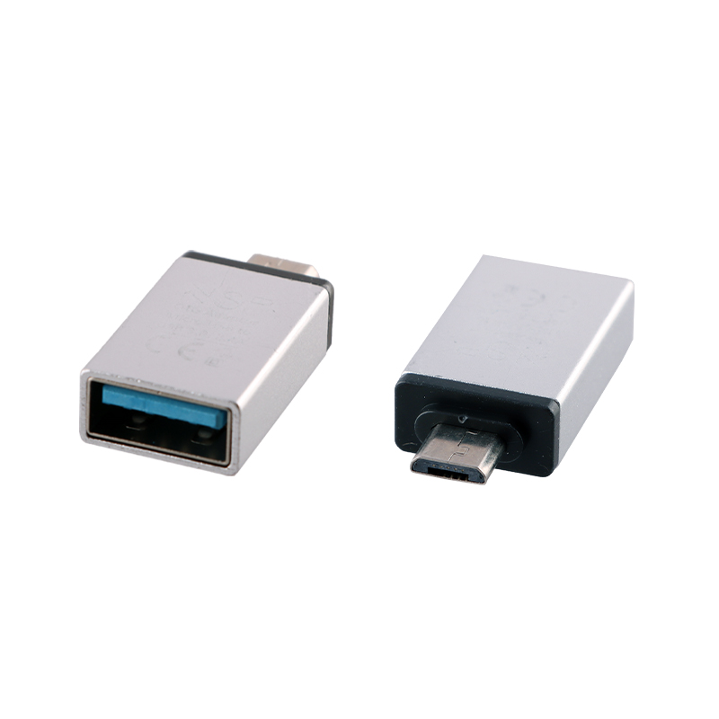 NSP ΜΕΤΑΤΡΟΠΕΑΣ USB-A 3.0 OTG 2.4A FEMALE ΣΕ MICRO USB MALE SILVER