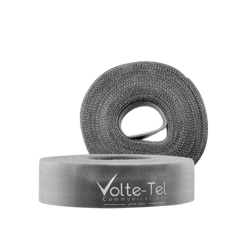 VOLTE-TEL VELCRO CABLE MANAGEMENT 25x1.2mm 5m GREY