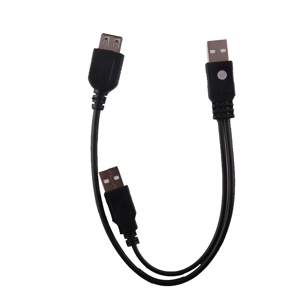 ΚΑΛΩΔΙΟ Η/Υ ΠΡΟΕΚΤΑΣΗ USB 2.0 ΑΠΟ USB 2.0 MALE ΣΕ USB MALE & USB 2.0 FEMALE 0.3m ΜΑΥΡΟ