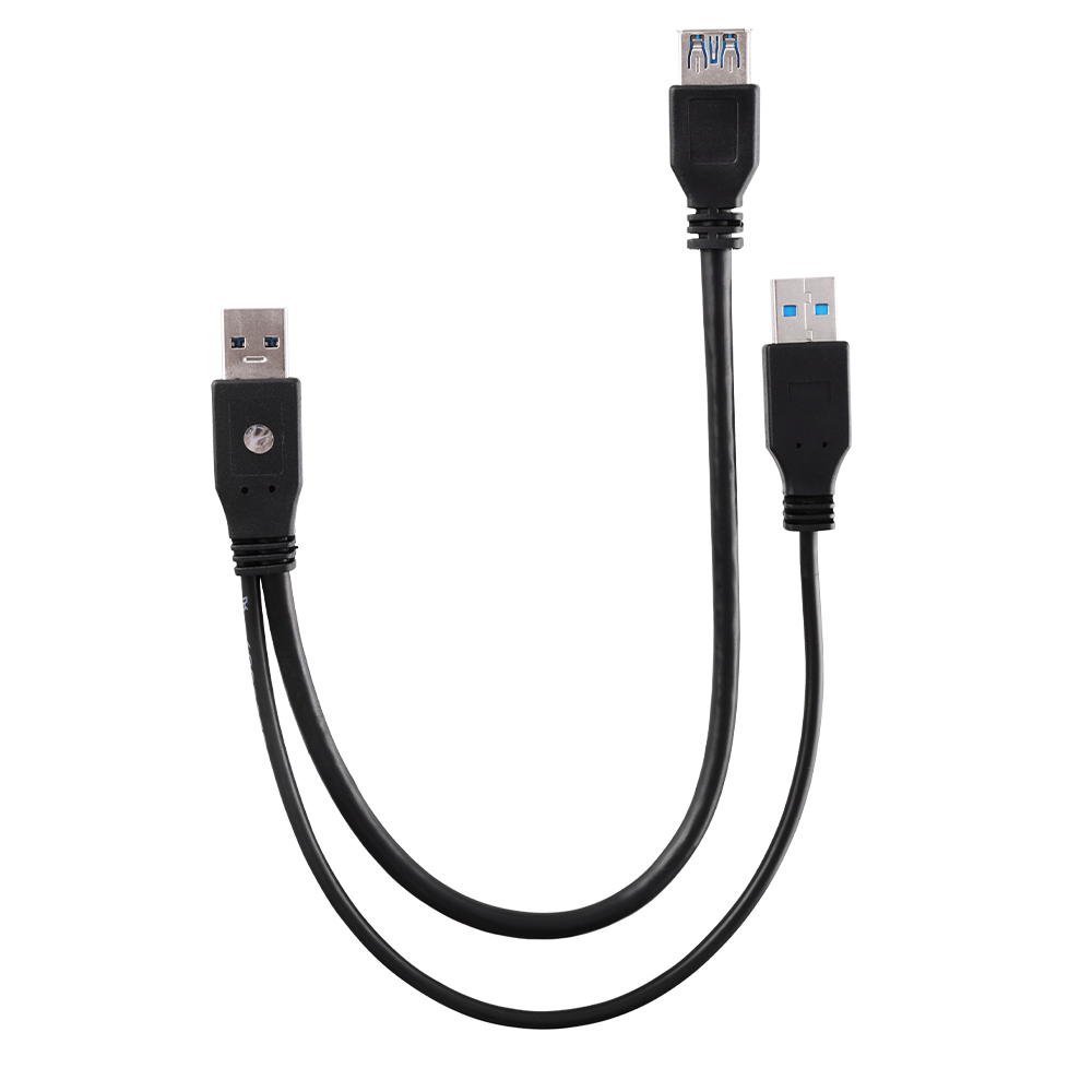 VOLTE-TEL ΚΑΛΩΔΙΟ Η/Υ USB-A 3.0 A ΘΗΛΥΚΟ ΣΕ 2x USB-A 3.0 A ΑΡΣΕΝΙΚΟ 5 GBIT/S 0.3m ΜΑΥΡΟ